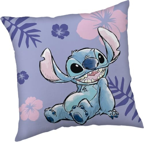 Jerry Fabrics Lilo und Stitch Kuschelkissen Dekokissen 40 x 40 cm