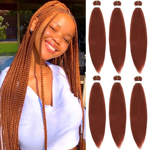 Braid Extensiones Braiding Hair Extensions 26 Pulgadas 6packs de Pelo Yaki Braiding Twist Crochet Hair Cabello Sintético Trenzas Africanas Suave(350#)