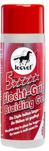 RL24 leovet - 5-Sterne Flecht-Grip – 1 x 200 ml Flasche | Flechthilfe für Pferde – entwirrt & pflegt die Mähne – Mähnenpflege für perfekten Griff – Pferdepflege