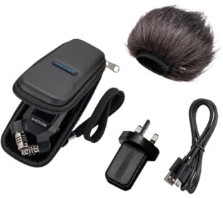 Zoom APH-1e Accessory package for the Zoom H1essential Handy Recorder| UK-Version | WSU-1 windscreen| AD-17 power adapter| padded case| USB-C cable