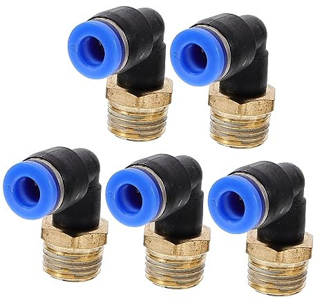 VILLFUL Raccordo Per Tubo Dell'aria A Crimpare in Plastica Raccordo Per Tubi Flessibili Accessorio Per Giunto Per Tubi Flessibili Da 5 Pezzi