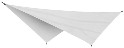 ANQKYO Tarp Wasserdicht 3,4 x 2,6 m wasserdichte Plane, Zelt, Sonnenschutz, Gartenüberdachung, Sonnenschutz, Outdoor, Camping, Markise, Touristenstrand, Sonnenschutz(Beige)