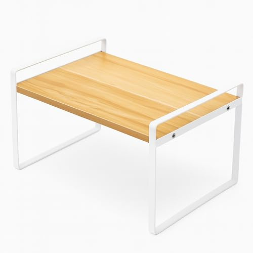 Generico Ripiano Salvaspazio Da Cucina In Legno E Metallo Organizzatore Da Piano Di Lavoro Design Minimal