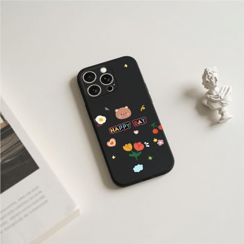 LIRASIRA Compatible con Realme X50 5G/Realme X3 SuperZoom Diseño Oso Flores Funda TPU Suave Protección Antichoque Diaria