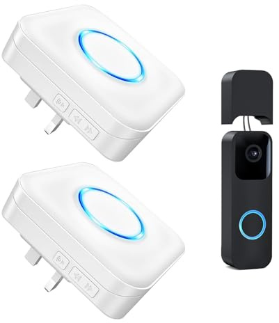 Wireless Doorbell Extender for Blink Video Doorbell 1st&2nd Gen-2 Receiver | Wired Doorbell to Wireless, for Hardwired Mode Only, 656FT Long-Range Signal Reception