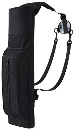 Waterproof Arrow Holder Cylindrical Arrow Pack Black Camo Back Quivers Tube Hip Quiver Portable Camo Tactical Archery Shoulder Bag
