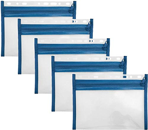 Veloflex Sammelmappe Velobag, Ordnungsmappen Dokumentenmappen, abheftbar (blau, XXS, A5 | 5er Pack)