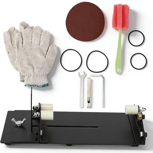 Kit de cortador de botellas de vidrio, cortador de botellas de metal Máquina de bricolaje para cortar redondo y cuadrado, herramienta de corte de vino de mano Decoración Arte artesanal