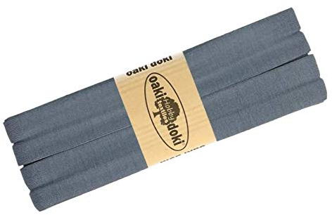 Schrägband Jersey 3m Breite 20mm Oaki Doki Tricot de Luxe Einfassband elastisch über 80 Farben