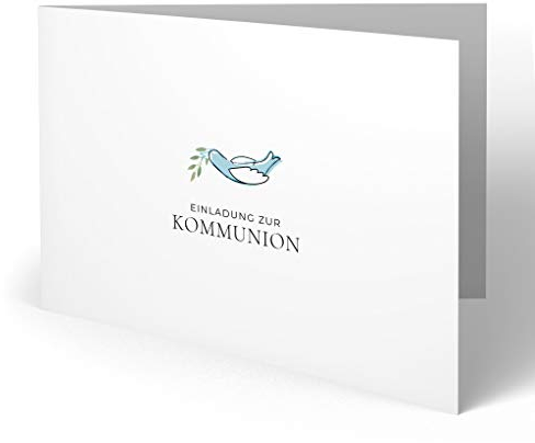 (50 x) Kommunion Einladungskarten Kommunionskarten Einladungen Karten - Taube
