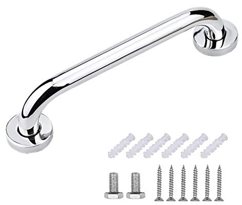 Barra de Agarre para Baño Ducha de Acero Inoxidable Baranda Asa de Seguridad larga Durable para Niños y Personas Mayores 30CM