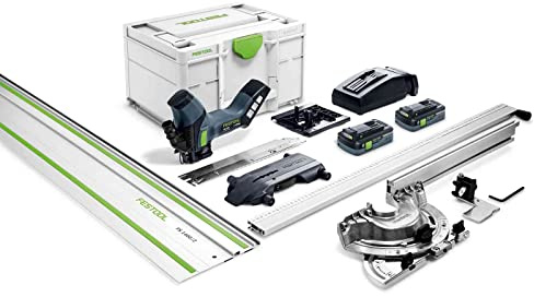 Festool Akku-Dämmstoffsäge ISC 240 HPC 4,0 EBI-Plus-XL-FS | Mit 2x Akku, Schnellladegerät, Wellenschliff-Schneidgarnitur, Führungsschiene & Systainer