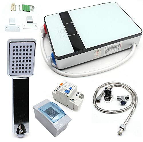 6500W Elektrisch Durchlauferhitzer Warmwasserbereiter Dusche Set Sofort Durchlauferhitzer für Badezimmer
