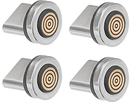 Milisten 4 Magnetischer USB-C Adapter - 7-Pin Ladeadapter für magnetische Ladekabel - T -C Ladestecker Ersatz für Smartphones und Tablets