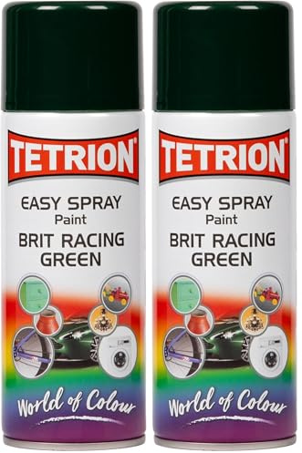 Tetrion Easy Spray Paint, British Racing Green, 400 ml (Pack of 2)