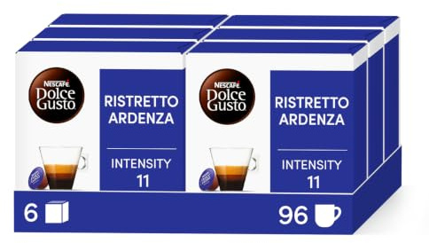 Nescafé Dolce Gusto Espresso Ardenza - Café - 96 Capsules (Pack de 6 boîtes x 16)