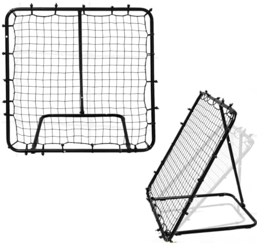 Dr. Sport Rebounder per calcio, 120 x 120 cm, regolabile e pieghevole, rimbalzo per pallavolo, pallamano e basket, sport