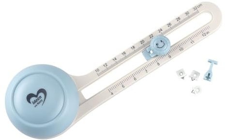 Ideen mit Herz | Kreisschneider | Papierschneider | variabel verstellbar | Kreise mit einem Durchmesser von 10cm bis 32cm | inkl. 3 Klingen