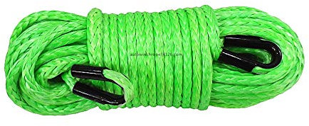 Synthetisches Windenseil-Set, Grünes 12mm * 45m Synthetisches Windenseil, ATV-Windekabel, Winde-Seilverlängerung, Abschleppseil für Geländewagen, LKW, SUV, ATV, UTV