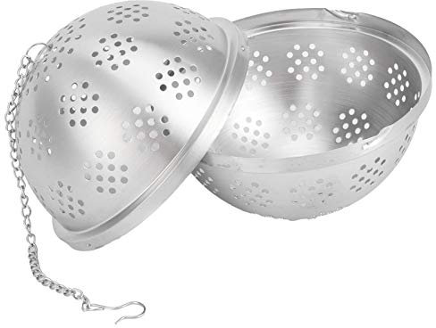 Passoire à thé Assaisonnement Filtre Boule Conception 304 Acier Inoxydable Accessoires de Cuisine pour Ragoût de Marmite Chaude (2400 ml)