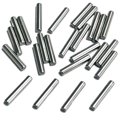 ZDingTech 25PCS 3/32 x 1/2 Dowel Pins,3/32 inch x 1/2 inch Metal Dowel pins Shelf Pegs,Support Shelves,Bearings Alloy Steel Wood Bunk Bed pegs