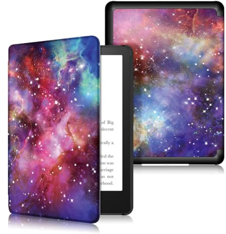Fiorky PU-Lederhülle, Lederhülle mit automatischem Schlaf- und Wachmodus, farbige weiche Hülle for Kindle Paperwhite 12. Generation 2024 7 Zoll, for Kindle Colorsoft Signature Edition 7 Zoll