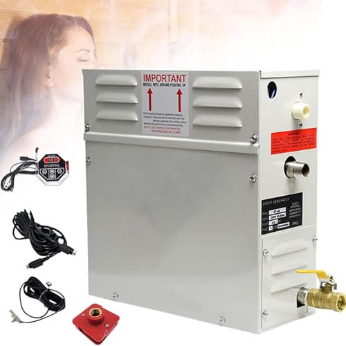220V/380V Generador De Vapor Para Sauna Sauna Vapor Portátil Ideal Para Sauna/Baño Turco/Ducha/SPA,Calentador De Sauna EléCtrica,Dentro de 20m³,Fácil de Instalar,220V-18kw
