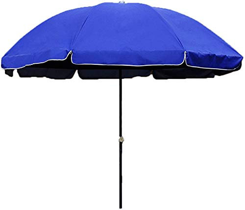 WDWDW Ombrellone da Giardino, ombrellone da Giardino, Parasole a Carica Automatica, Facile da Montare, Protezione UV, Impermeabile, per ombrellone da Spiaggia e da Mercato, Blu