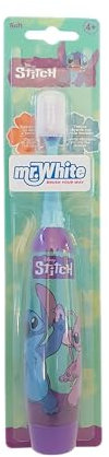 Disney Stitch Battery Powered Electric Toothbrush for Kids – Soft Rounded Bristles, Enhanced Vibration, Protection Cap & Battery Included | Gentle & Fun Oral Care for Children Ages 4+