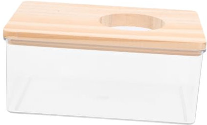 GALPADA Acryl Sandbadbox Für Hamster Und Meerschweinchen Transparentes Rattenversteck Mit Passend Hoher Badewanne Für Haustier Badezimmer Zu Hause Und Handel