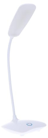 PartyKindom Tischlampe Weiß Mit Touch-control-led-leselampe Augenschutz-nachtlampe Für Arbeitszimmerlampe Energiesparende Innenbeleuchtung