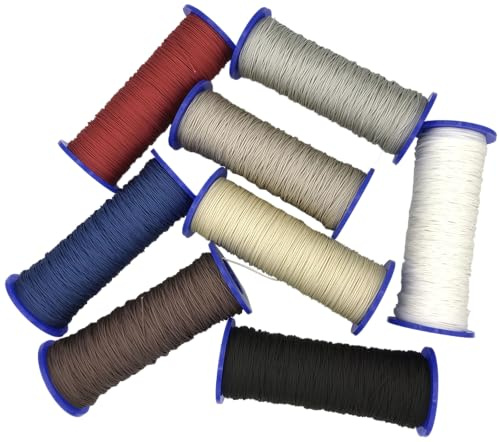 Schnur für Plissees 0,8 mm - 8 Farben - Plisseeschnur - Spannschnur für Plissee - ps FASTFIX - Hier weiß, 10 Meter