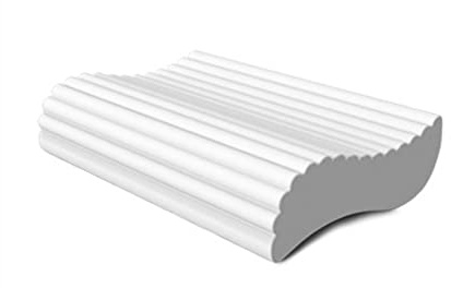 GPDNBIEU, Cuscini ergonomici for Chi Dorme sul Fianco, Cuscino in Memory Foam for dolori al Collo, Cuscino cervicale Ondulato permeabile all'Aria Design su 2 Lati con Cerniera Nascosta e Lavabile
