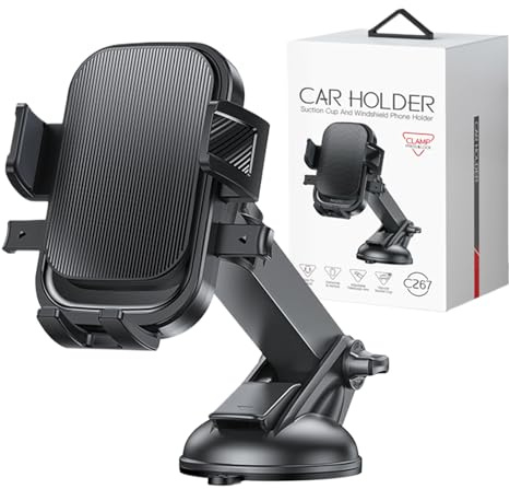 YNPQTDS Soporte para teléfono de Coche, con, Soporte para salpicadero de automóvil, Smartphone, vehículo, Viajes, Mujeres y Hombres