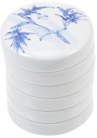 UTHCLO Paint Tray Stackable Watercolor Pigment Palette Mixing Trays Imitation Ceramic for Chinese Painting Palette Dish