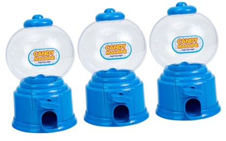 HOLIDYOYO Petit Distributeur De Bonbons Jouet Mini 3 Pièces Plastique Bleu Multifonction Garçon Et Filles Fête Anniversaire