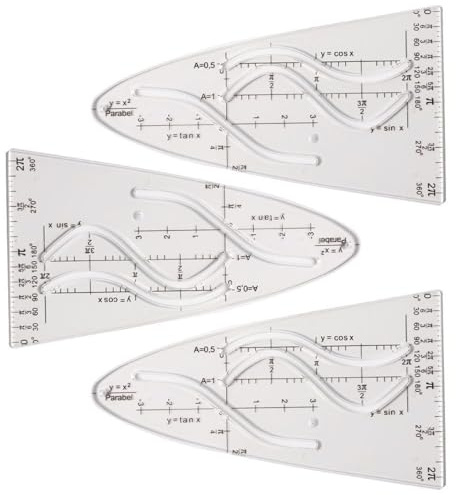 Zeichnen Parabolschablone Messwerkzeug Entwurf Lineal für Schüler Schablone Parabel Lineal Mathematik Kurven Schablonen