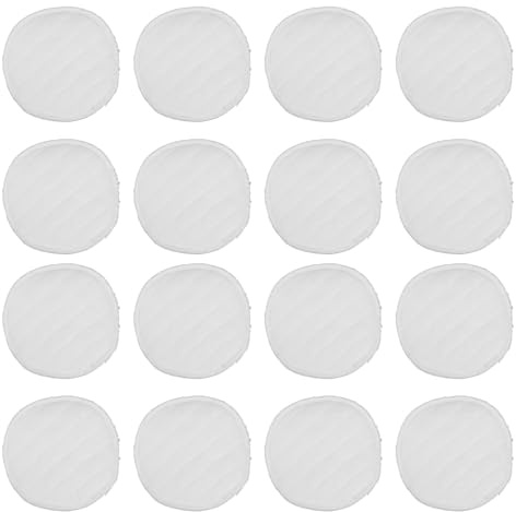 ELAYARD 20 Pezzi Assorbenti per Allattamento Riutilizzabili in Cotone Bianco, Lavabili, Anti-perdita senza Irritazioni per Uso Giorno e Notte, per Mamme Recenti