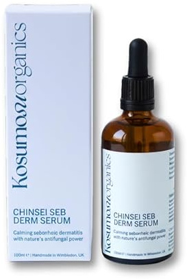 Chinsei Seborrheic Dermatitis Serum for Itchy Flaky Skin - Targets Malassezia Fungal Yeast - C8 MCT, Squalane & Tea Tree - Psoriasis, Cradle Cap, Beard Dandruff - 100ml