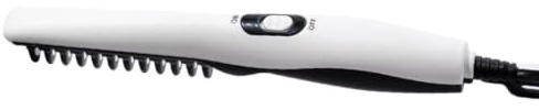 IMIKEYA Peigne Lisseur à Barbe Électrique pour Homme et Femme, Multi-usage en Caoutchouc et Métal, Élimine Frisottis, pour Coiffage et Usage en Salon