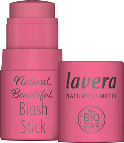 lavera Natural Beautiful Erröten Stick Rouge und Lippenstift, Confident Coral 01