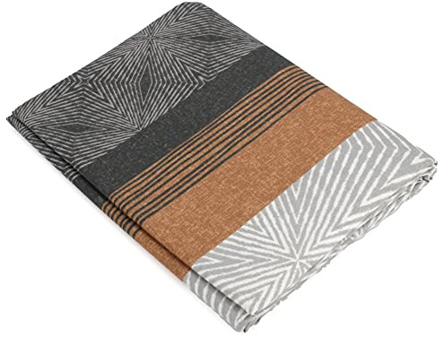Linnea Drap Plat 240x310 cm Satin de Coton Tiago Noir