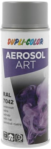 Dupli-Color Aerosol Art Lackspray Graffiti Dose - wetterfest, lichtecht und UV-beständig - Graffiti-Spray 400ml, verkehrsgrau seidenmatt RAL 7042