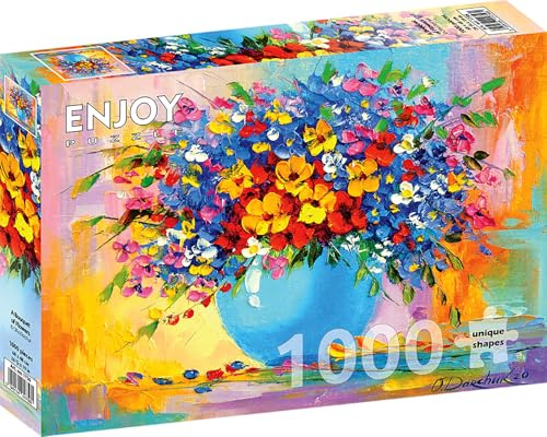 Puzzle 1000 piese Enjoy - Un bouquet de fleurs (Enjoy-1756)