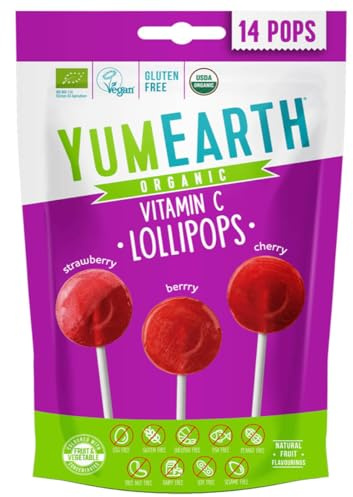 YUMEARTH - Sucettes Pops fruits rouges x14 - Vente à l'unité - meilleure offre