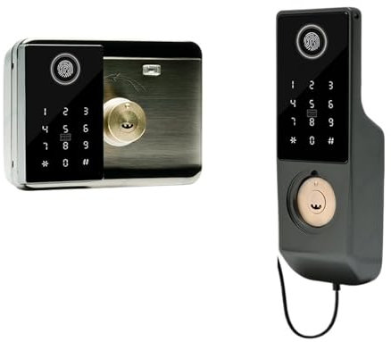 ThikK Smart Lock, Fingerprint, Combination, Outdoor Waterproof, IP68, TUYA WIFI, Magnetic Card, Cipher Key, Remote, Patio, Apartment (Single tuya), Brass