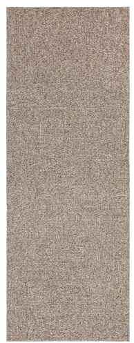 TESSO LIVING Passatoia Esterno Interno 80x220 cm Beige Impermeabile Resistente UV Antiscivolo Oeko-Tex Terrazzo Balcone Design Belga