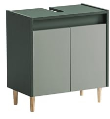 Schildmeyer Lovis Waschbeckenunterschrank 157031, Waldgrün / Pistazie, 56,9 x 33 x 60,1 cm