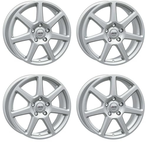 4x AUTEC Felgen Alufelgen TALLIN 6.5x15 ET42 5x108 Brillantsilber kompatibel mit Citroen Berlingo
