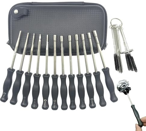 Outil de réglage du carburateur, tournevis de réglage du carburateur, kit de réglage efficace du carburateur, kit d'outils de réglage du carburateur, kits de nettoyage Outil de réglage du carburateur
